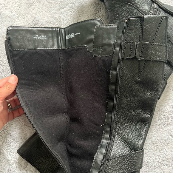 BOC mid calf black boots. Women size 7 1/2. - Picture 4 of 7